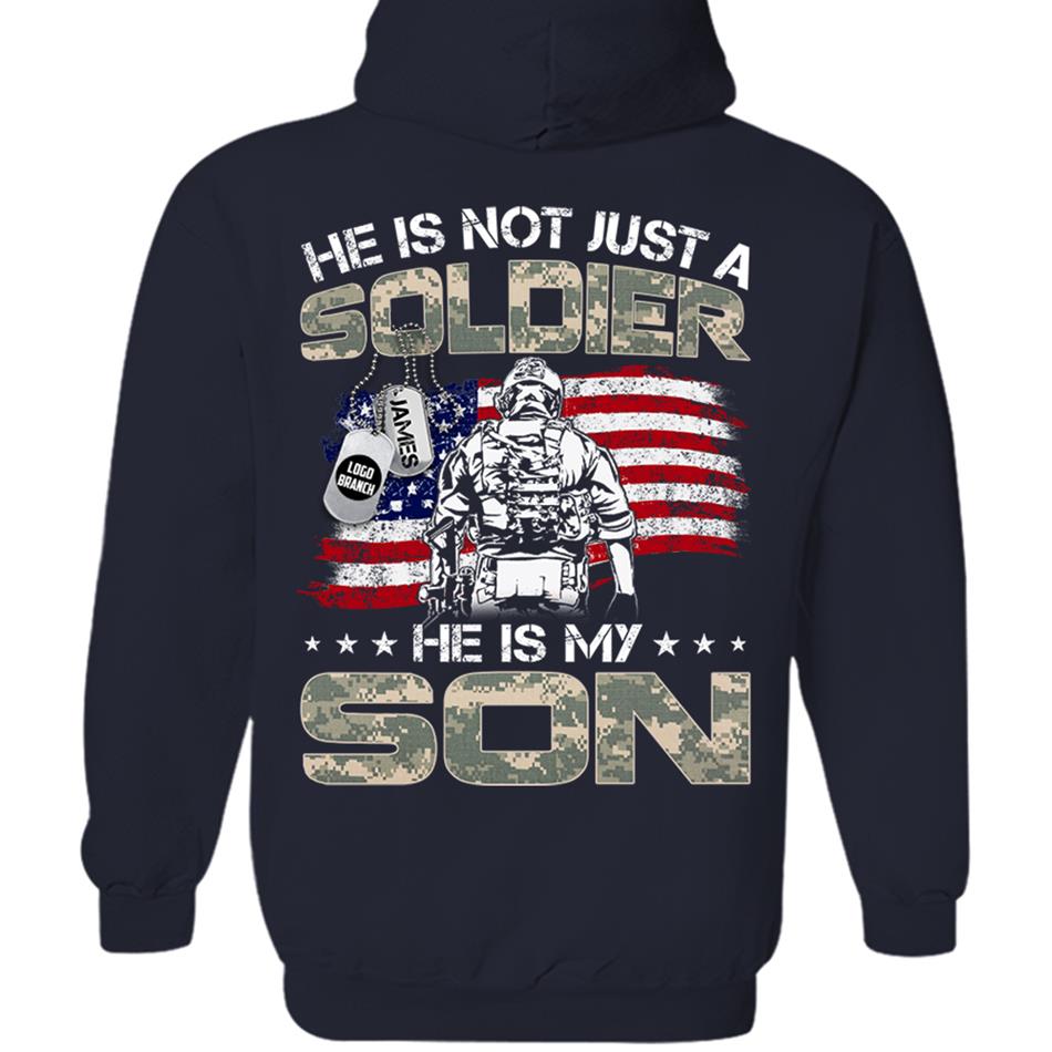 He Is Not Just A Soldier He Is My Son Proud Army Military Family Shirt US Army Graduration Shirt Big Day Shirt H2511