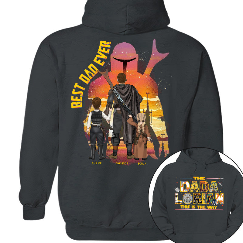 The Dadalorian This Is The Way - Personalized Shirt Custom Nickname With Kids Gift For Dad 2026 Vrs2 T1807 Pt99