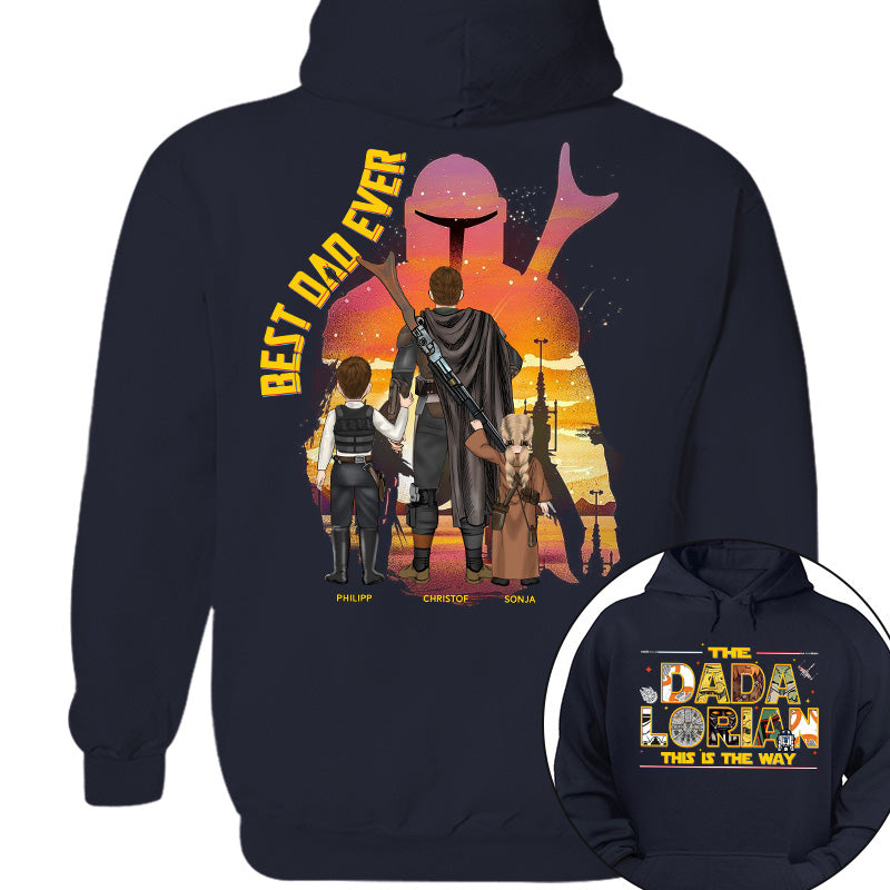The Dadalorian This Is The Way - Personalized Shirt Custom Nickname With Kids Gift For Dad 2026 Vrs2 T1807 Pt99