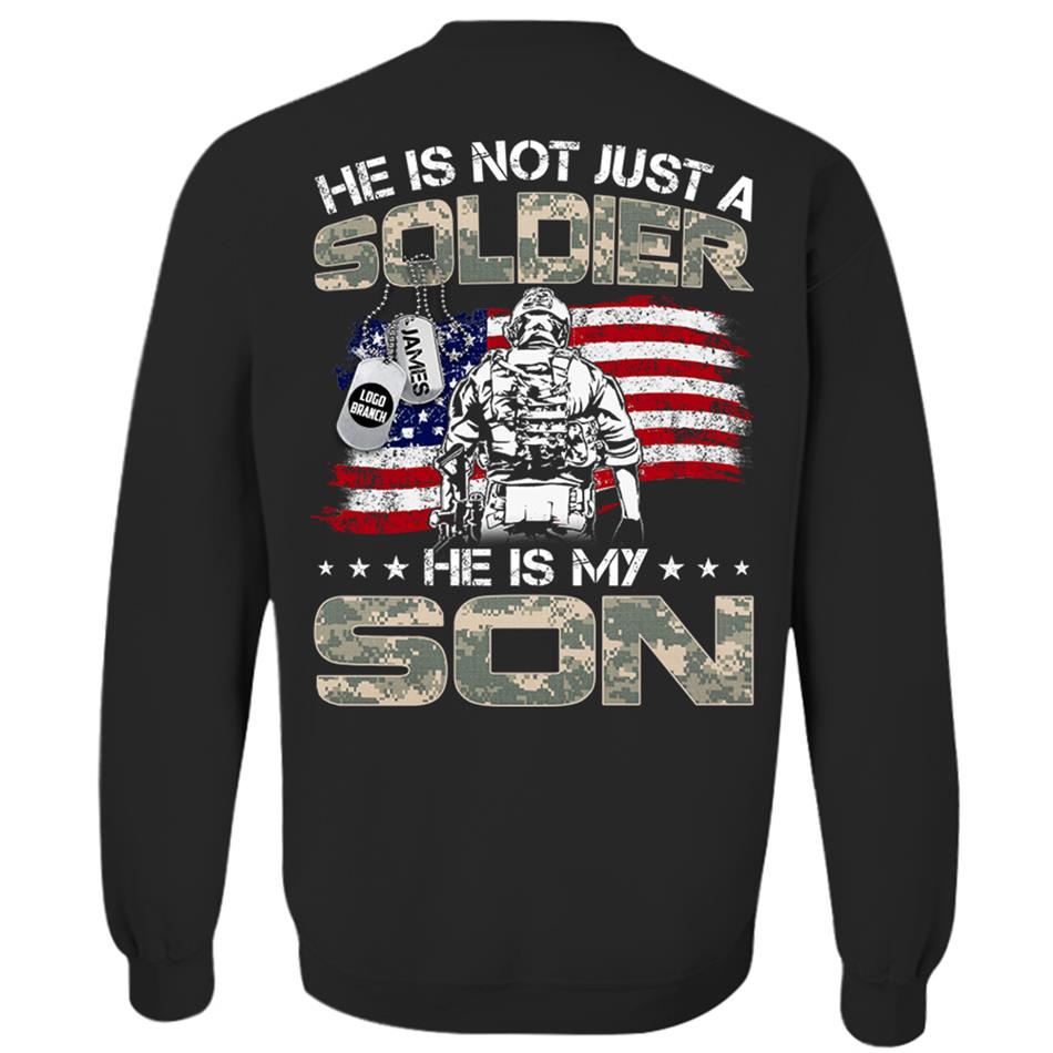 He Is Not Just A Soldier He Is My Son Proud Army Military Family Shirt US Army Graduration Shirt Big Day Shirt H2511