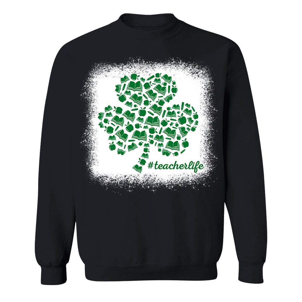 Shamrock Books Apple Pencil Teacher Element T-Shirt Patrick Day Teacher Life Vr2 H2511 Do99