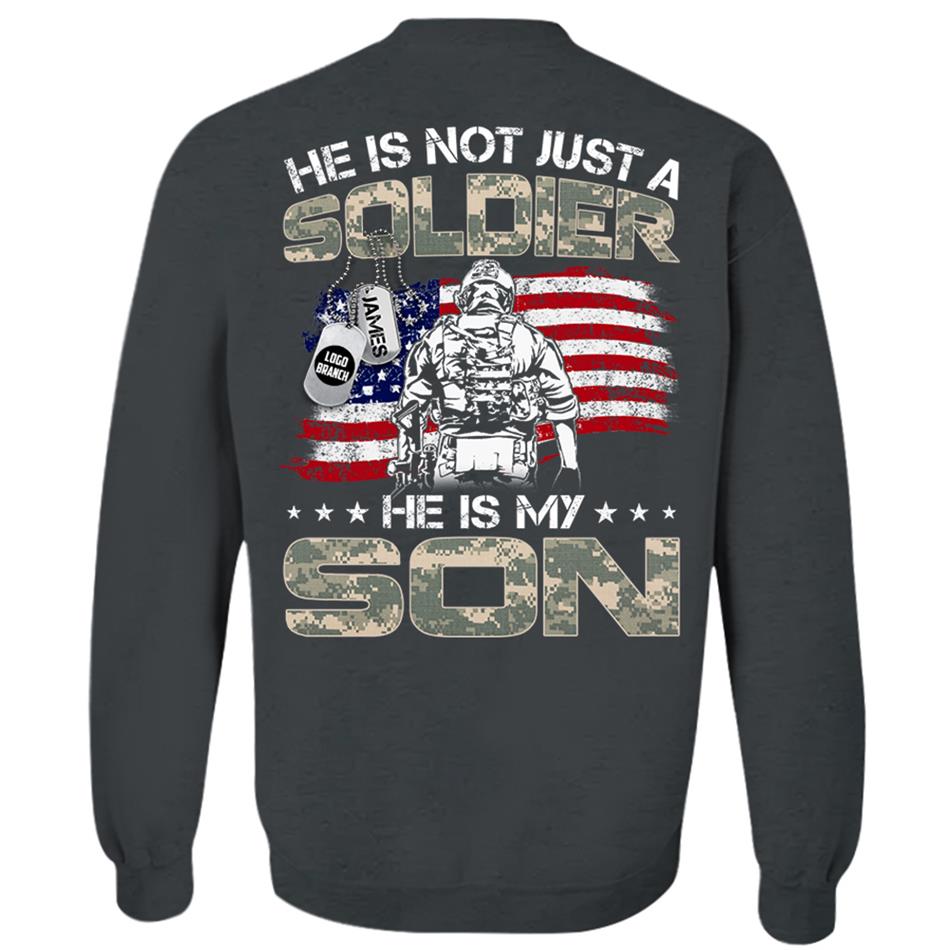 He Is Not Just A Soldier He Is My Son Proud Army Military Family Shirt US Army Graduration Shirt Big Day Shirt H2511