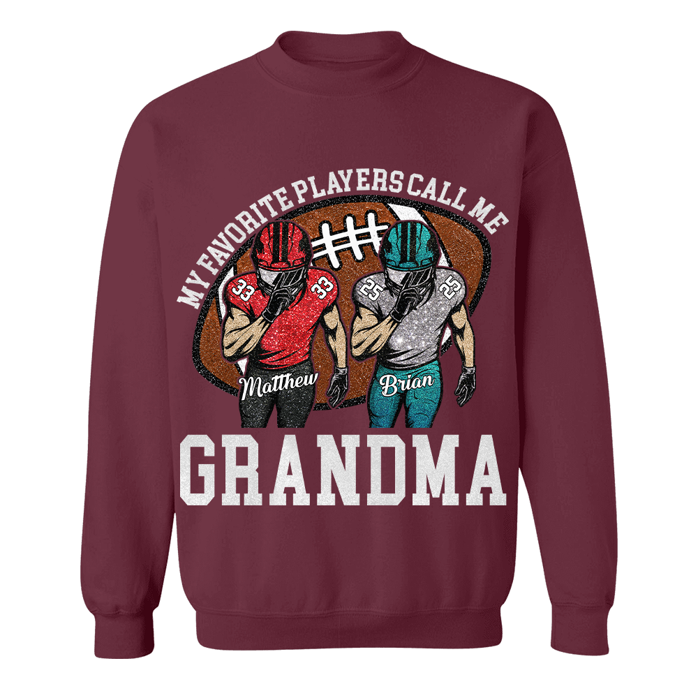 My Favorite Player Call Me Mom Grandma Personalized Football Mom Grandma Shirt Gift For Sport Family T1807 TH23