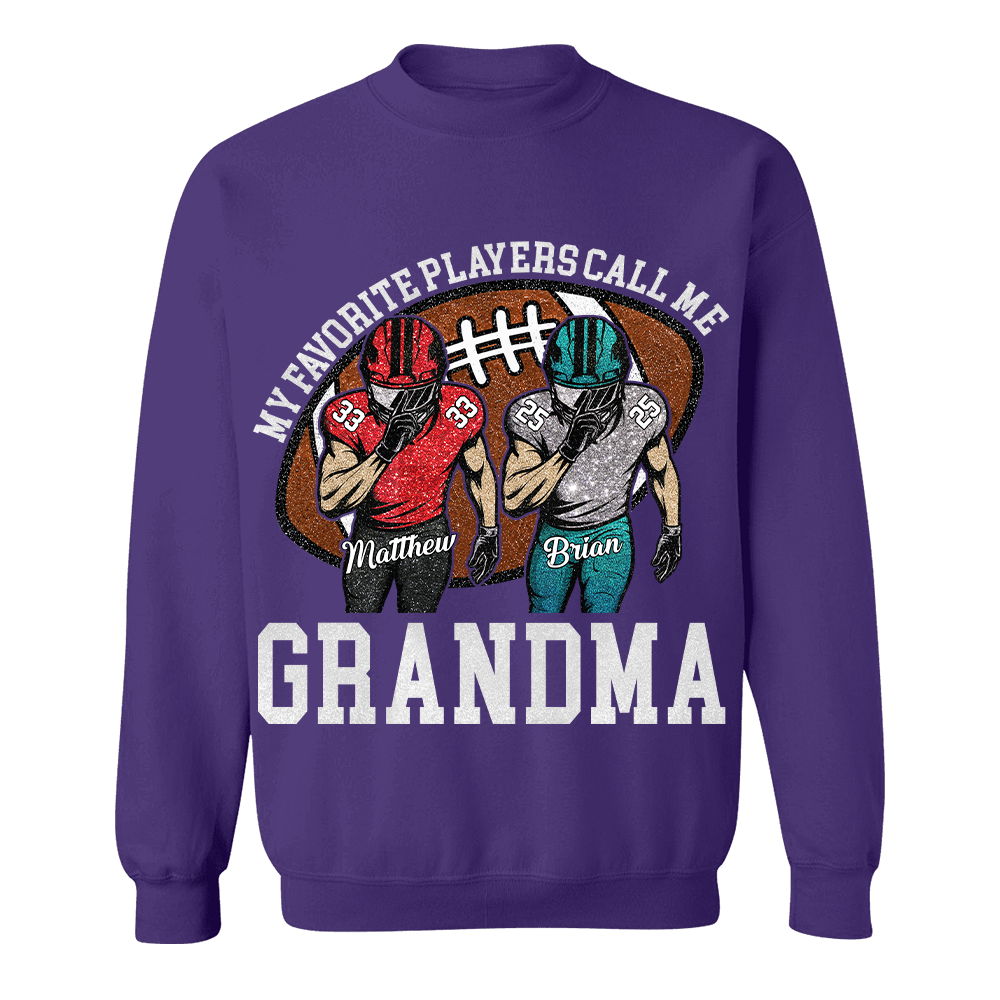 My Favorite Player Call Me Mom Grandma Personalized Football Mom Grandma Shirt Gift For Sport Family T1807 TH23