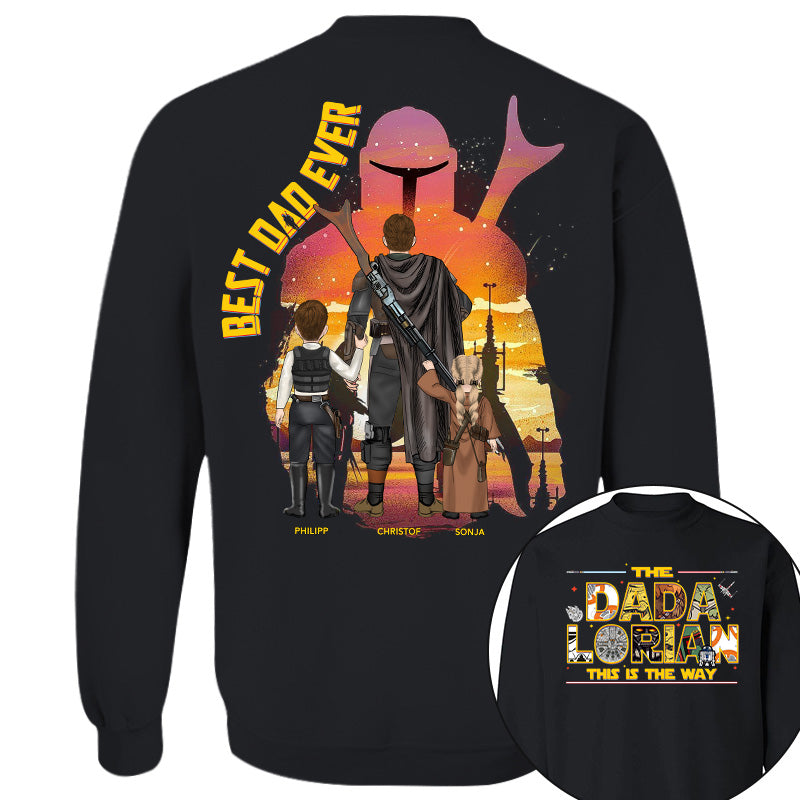 The Dadalorian This Is The Way - Personalized Shirt Custom Nickname With Kids Gift For Dad 2026 Vrs2 T1807 Pt99