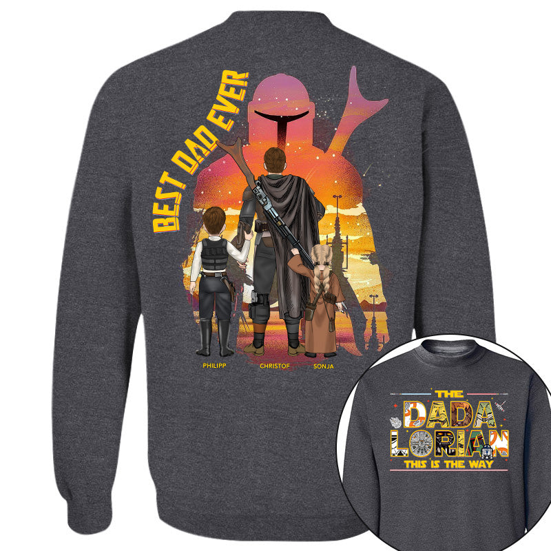 The Dadalorian This Is The Way - Personalized Shirt Custom Nickname With Kids Gift For Dad 2026 Vrs2 T1807 Pt99