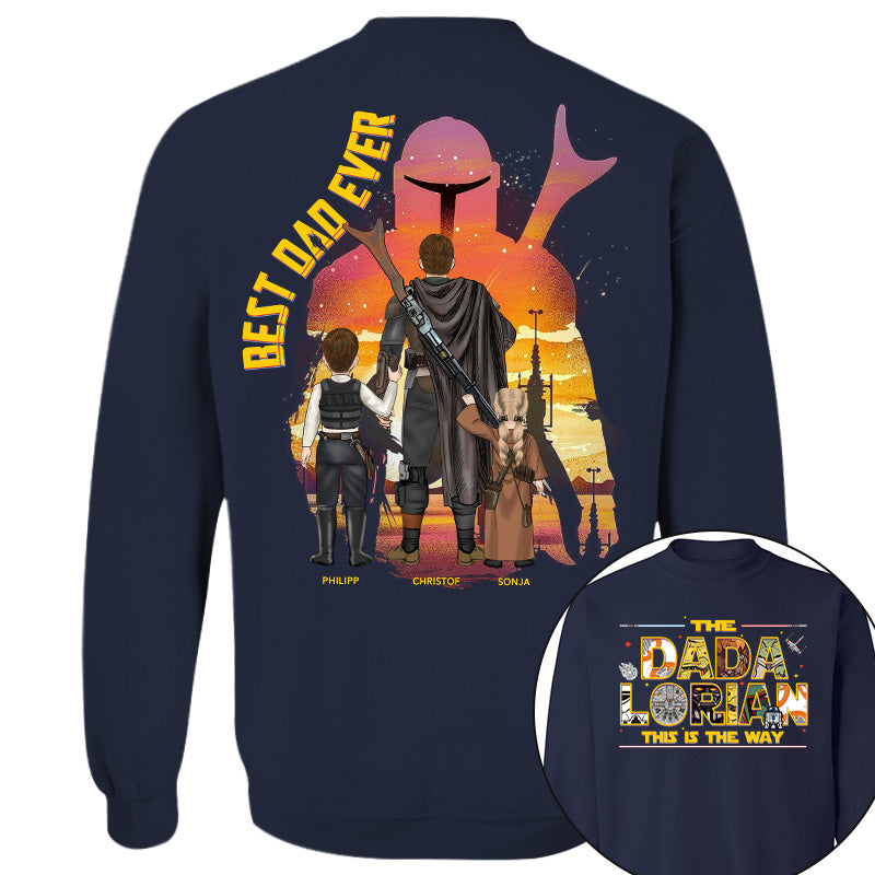 The Dadalorian This Is The Way - Personalized Shirt Custom Nickname With Kids Gift For Dad 2026 Vrs2 T1807 Pt99
