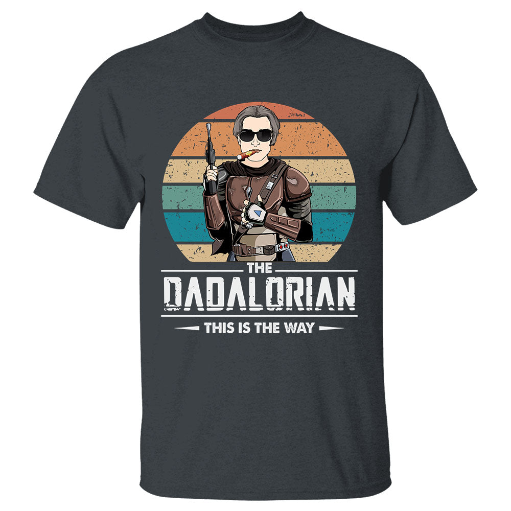 The Dadalorian This Is The Way Custom T-Shirt For Grandpa Daddy