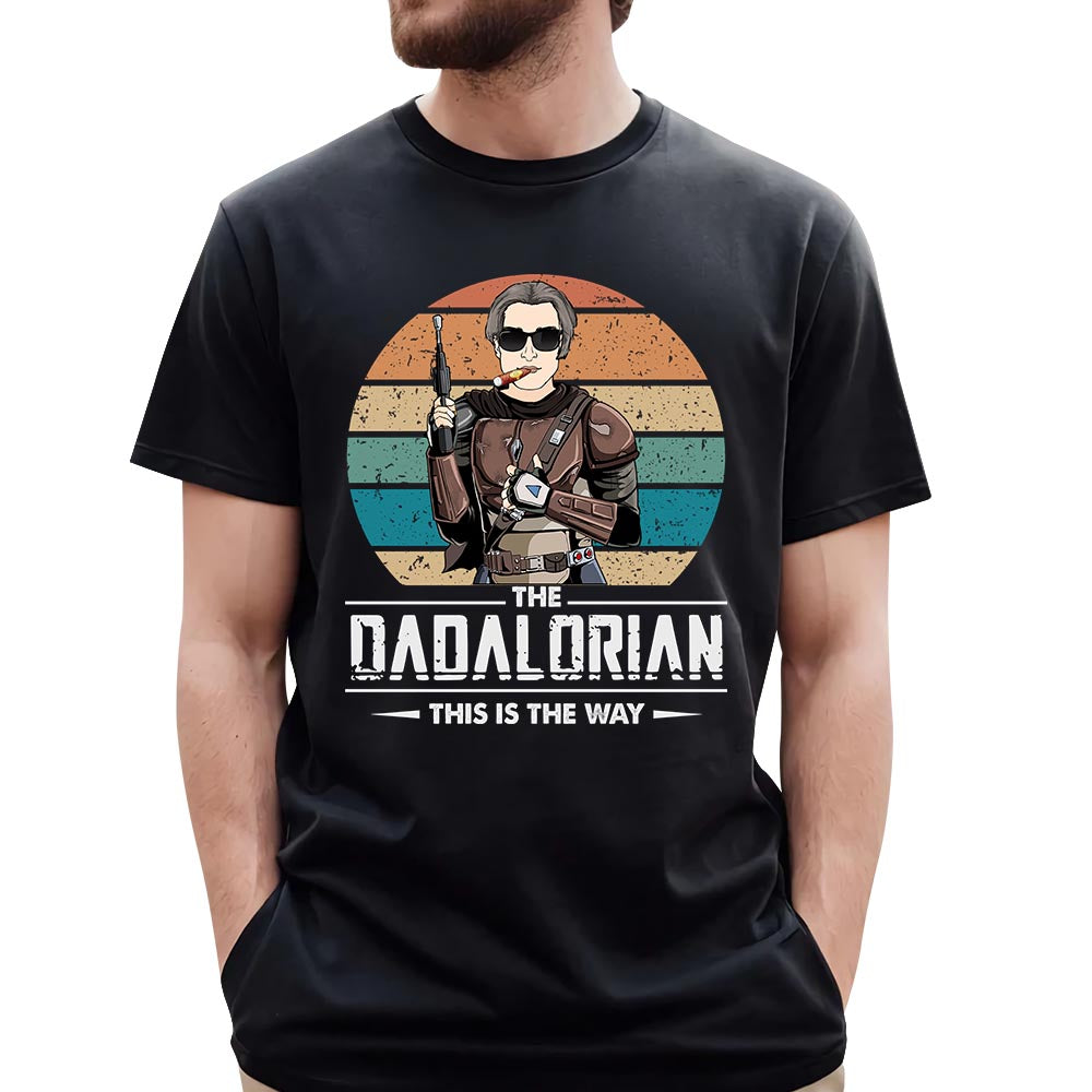 The Dadalorian This Is The Way Custom T-Shirt For Grandpa Daddy