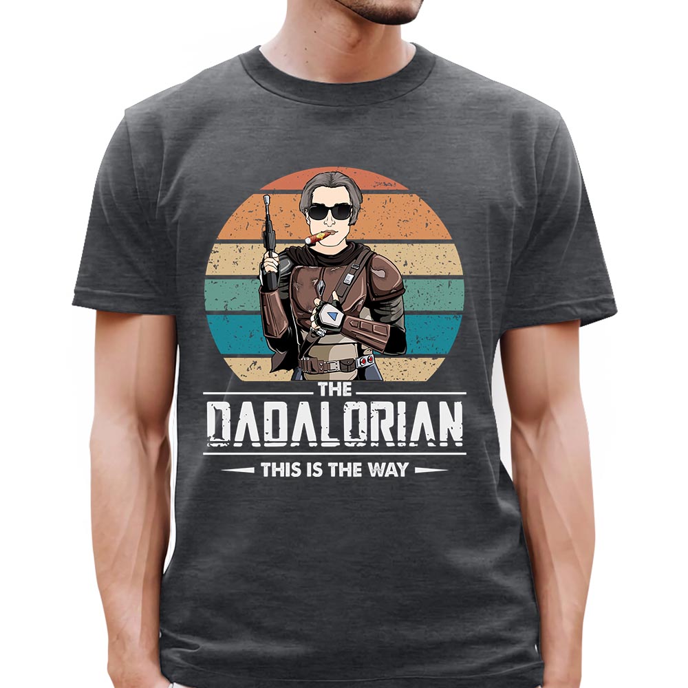 The Dadalorian This Is The Way Custom T-Shirt For Grandpa Daddy