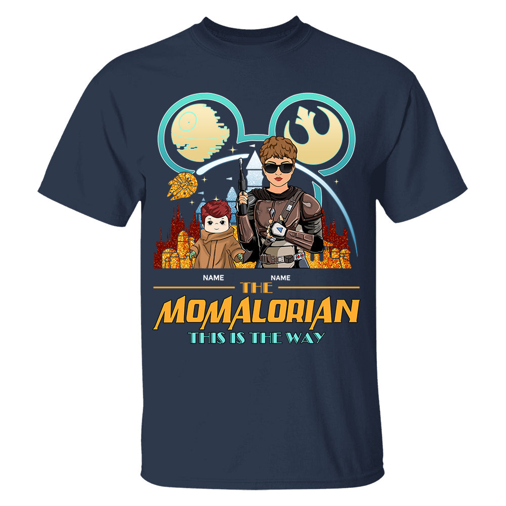 The Momalorian This Is The Way - Personalized Shirt For Mom - Mother’s Day Gift