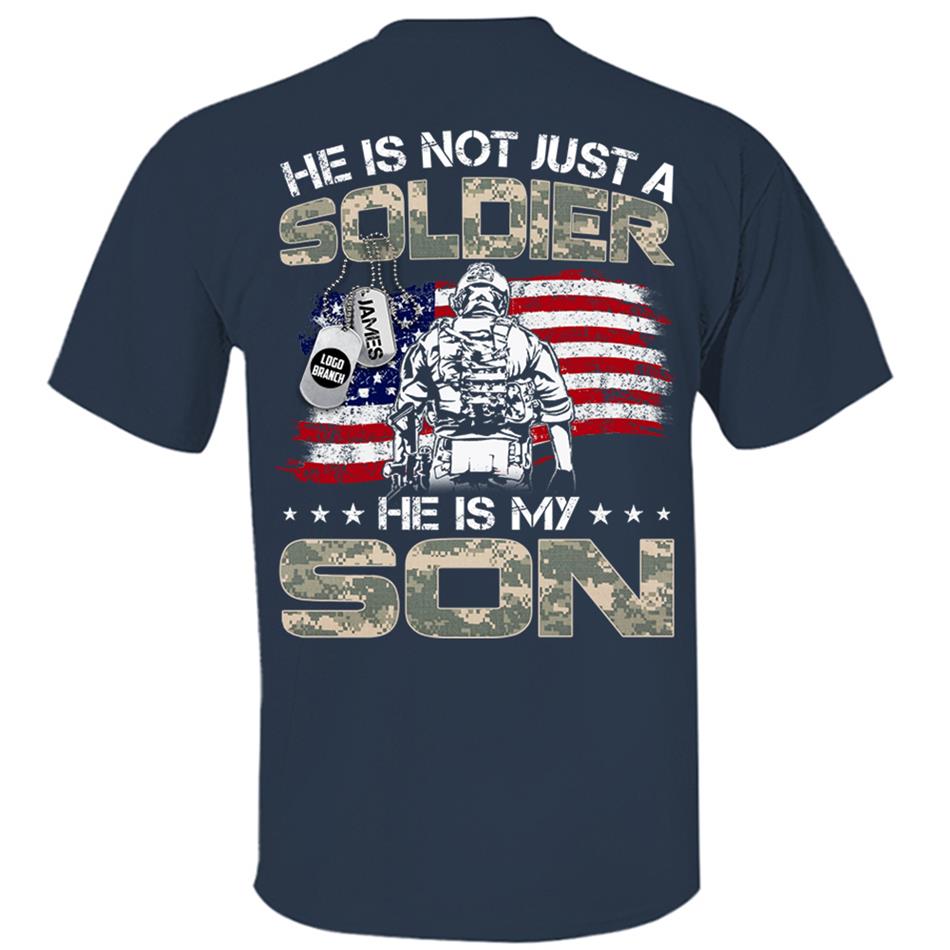 He Is Not Just A Soldier He Is My Son Proud Army Military Family Shirt US Army Graduration Shirt Big Day Shirt H2511