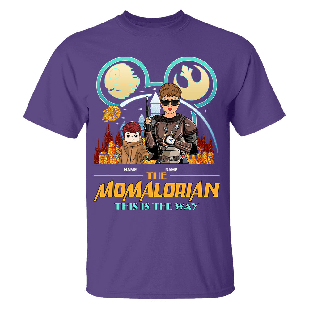 The Momalorian This Is The Way - Personalized Shirt For Mom - Mother’s Day Gift