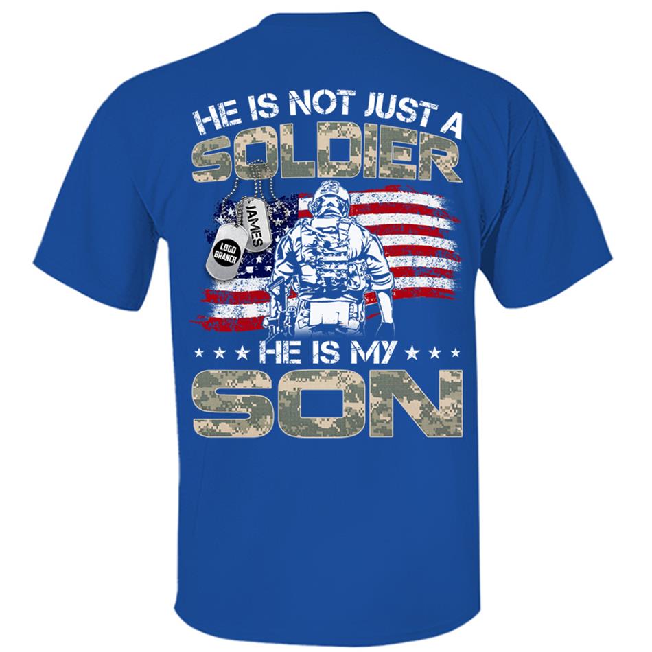 He Is Not Just A Soldier He Is My Son Proud Army Military Family Shirt US Army Graduration Shirt Big Day Shirt H2511