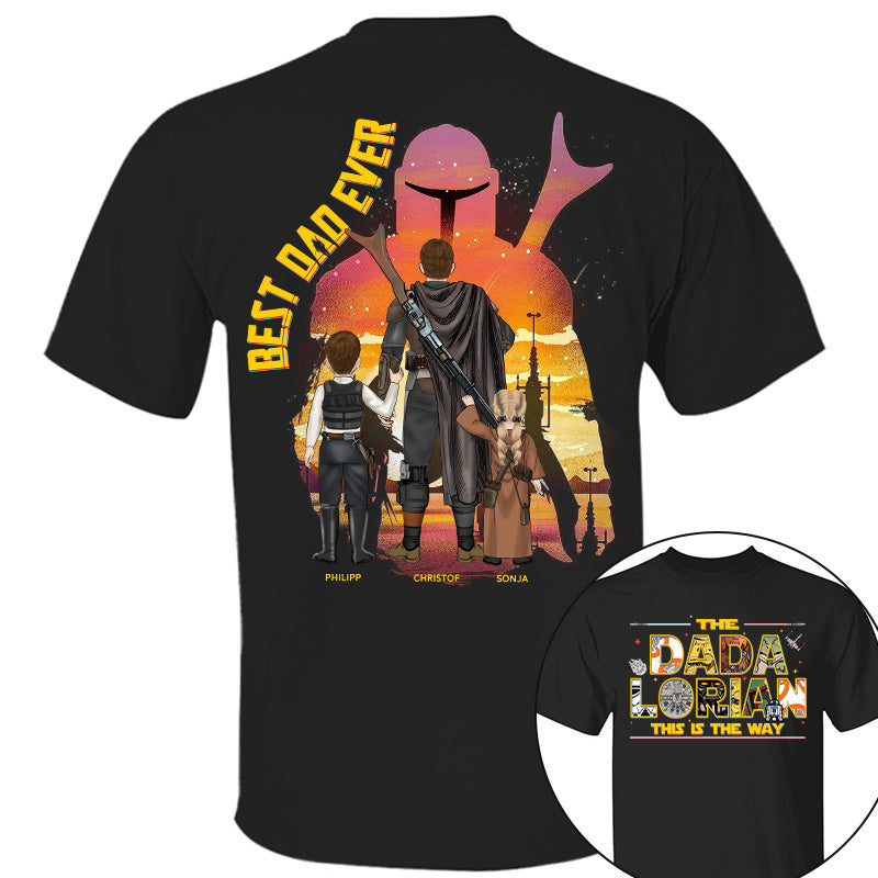 The Dadalorian This Is The Way - Personalized Shirt Custom Nickname With Kids Gift For Dad 2026 Vrs2 T1807 Pt99