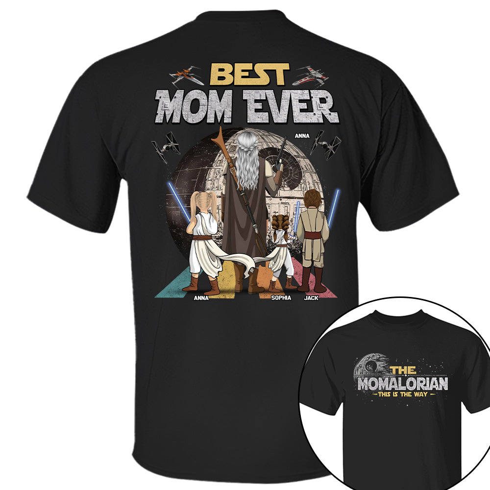 The Momalorian This Is The Way - Personalized Shirt - Gift For Mom, Mother's Day New 2026 T1807