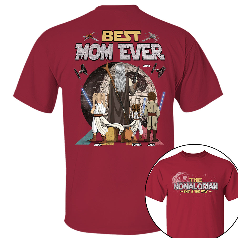 The Momalorian This Is The Way - Personalized Shirt - Gift For Mom, Mother's Day New 2026 T1807