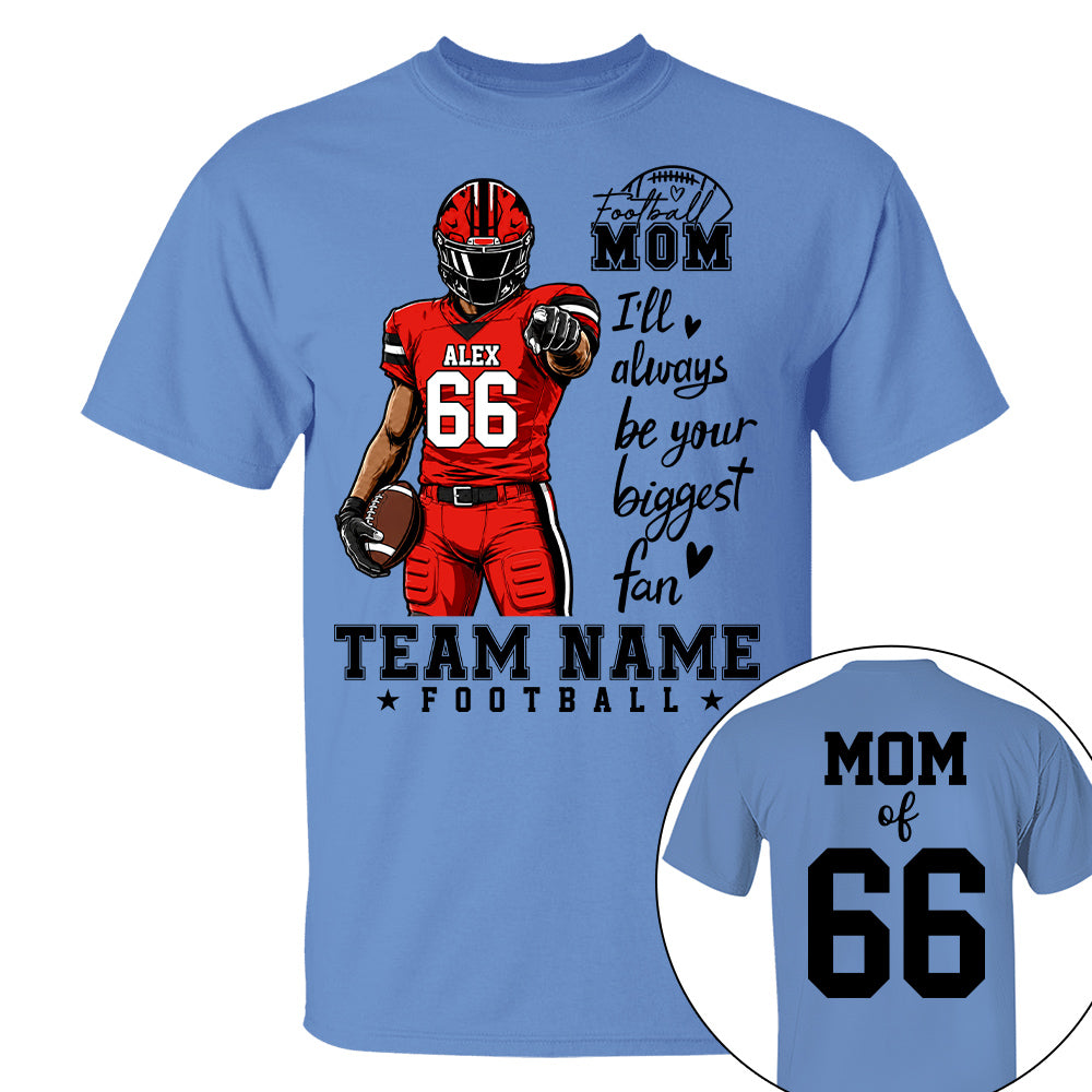 Personalized American Football Mom Shirt - Football GameDay Custom Shirt For Mom, Dad, Family Nh00