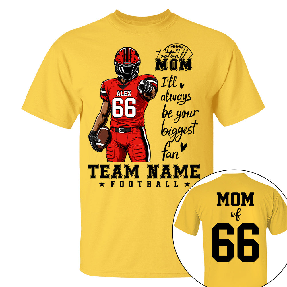 Personalized American Football Mom Shirt - Football GameDay Custom Shirt For Mom, Dad, Family Nh00