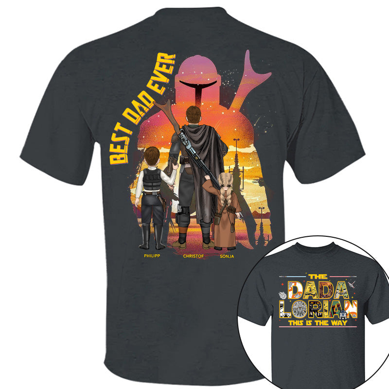 The Dadalorian This Is The Way - Personalized Shirt Custom Nickname With Kids Gift For Dad 2026 Vrs2 T1807 Pt99