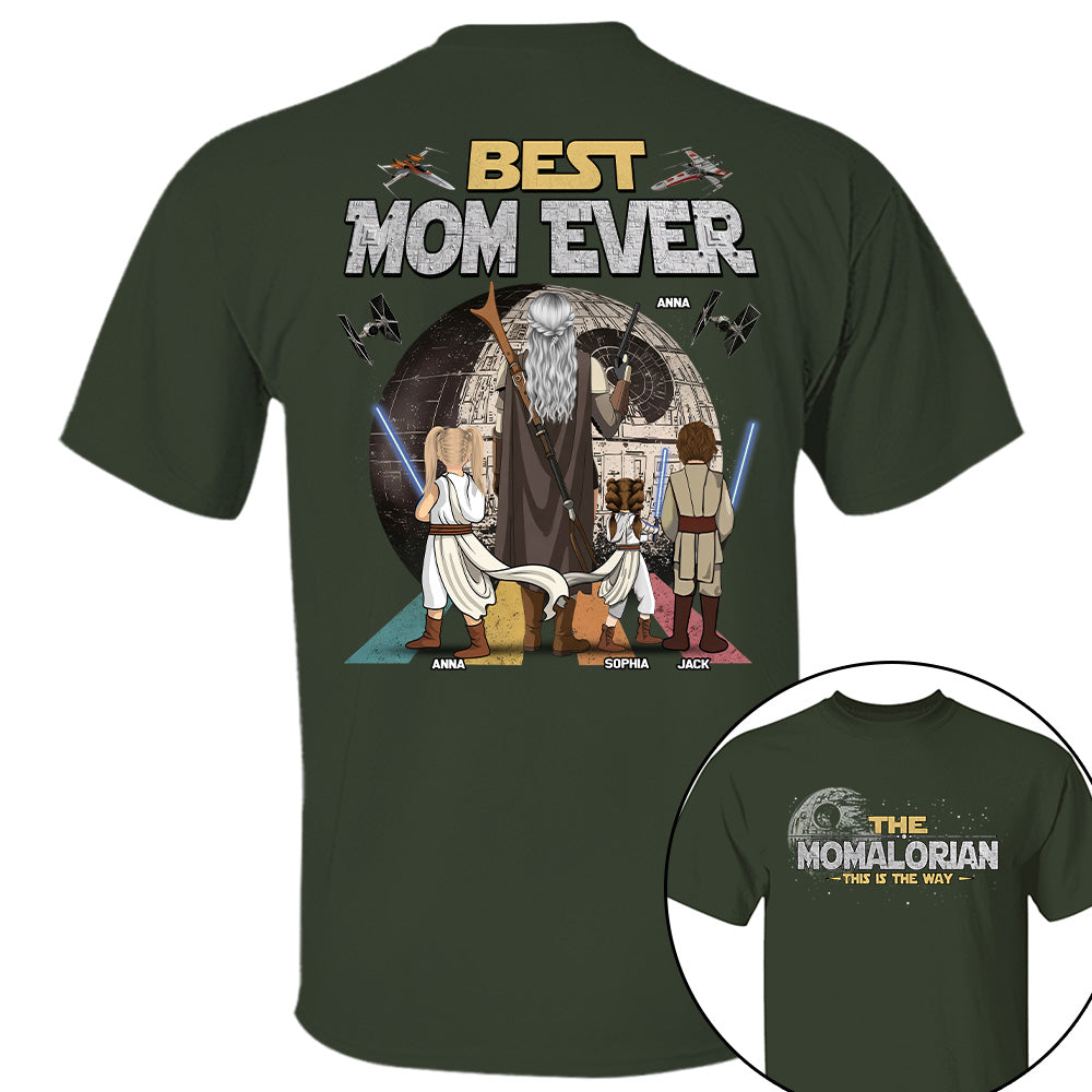 The Momalorian This Is The Way - Personalized Shirt - Gift For Mom, Mother's Day New 2026 T1807