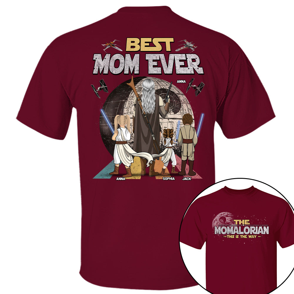The Momalorian This Is The Way - Personalized Shirt - Gift For Mom, Mother's Day New 2026 T1807