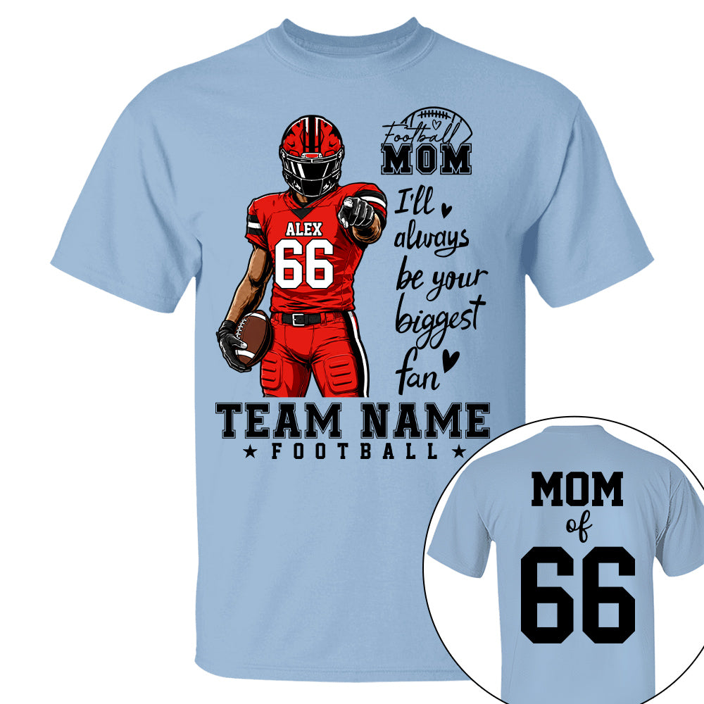 Personalized American Football Mom Shirt - Football GameDay Custom Shirt For Mom, Dad, Family Nh00