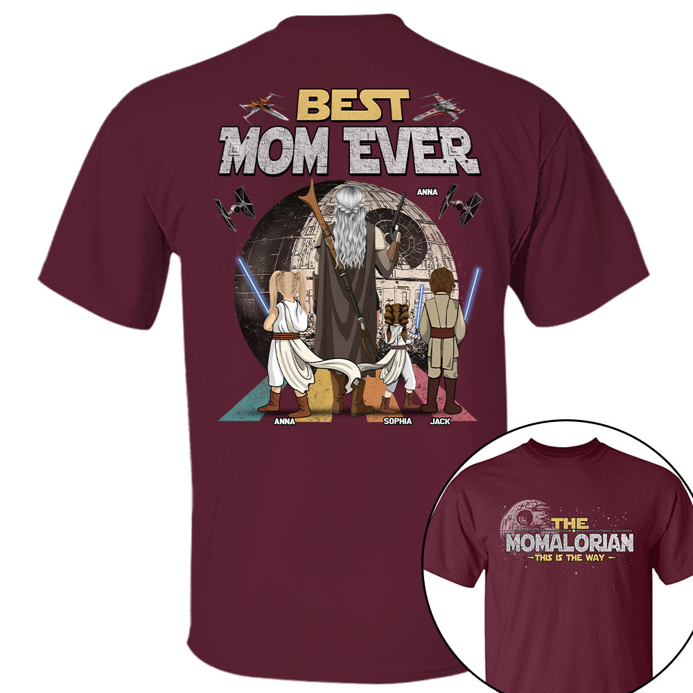 The Momalorian This Is The Way - Personalized Shirt - Gift For Mom, Mother's Day New 2026 T1807