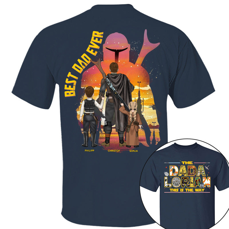 The Dadalorian This Is The Way - Personalized Shirt Custom Nickname With Kids Gift For Dad 2026 Vrs2 T1807 Pt99