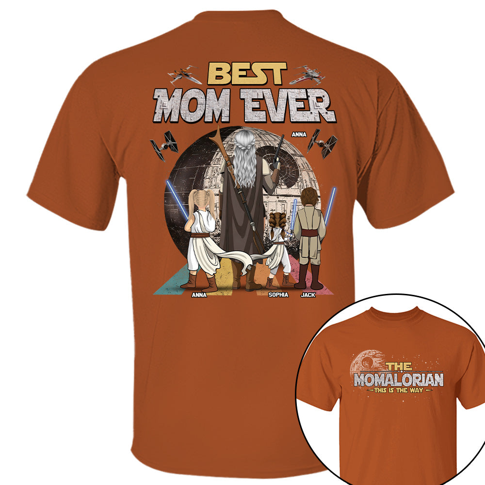 The Momalorian This Is The Way - Personalized Shirt - Gift For Mom, Mother's Day New 2026 T1807