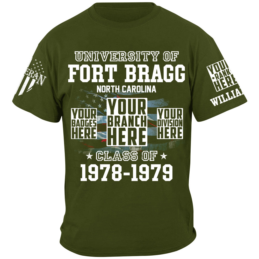 University Of Military Base Custom Year Division Badges Shirt For Veteran H2511