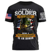 Veteran Custom Shirt Being A Soldier Is A Choice Being A 1st Cavalry Division Is An Honor Personalized Shirt For Military Veteran H2511