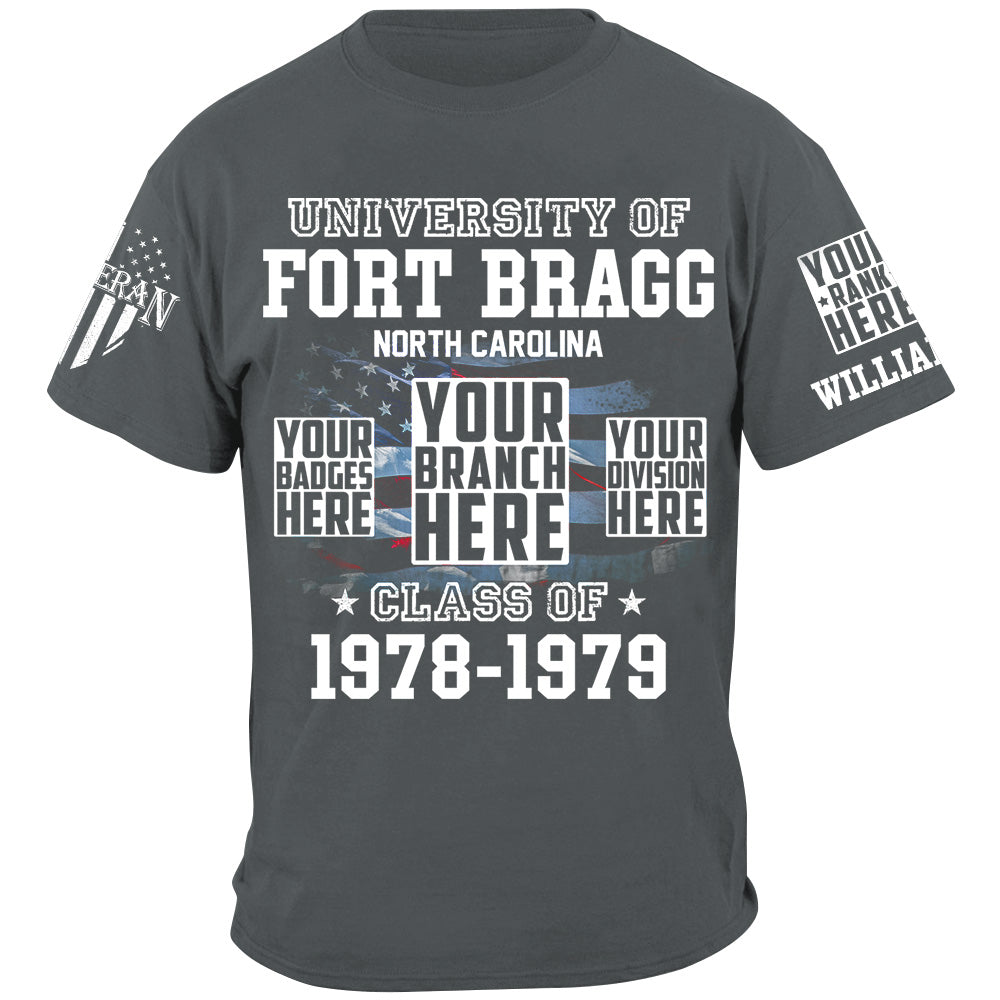 University Of Military Base Custom Year Division Badges Shirt For Veteran H2511