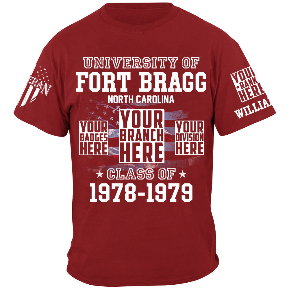 University Of Military Base Custom Year Division Badges Shirt For Veteran H2511