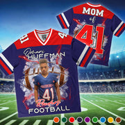 Personalied Football Jersey Shirt For Football Family Custom Photo Game Day Family Shirt H2511