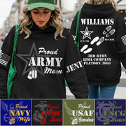 Proud Army Mom Dad Sister Family Members All Over Print Shirt Vr2 Custom Recruit Training Unit Designation Shirt For Proud Military Family Graduate Shirt H2511