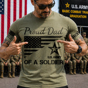 Proud Mom Of A Soldier Custom Shirt For US Military Family Mom Dad Grandma Sister Shirt Military Family Day Shirt H2511 Trna