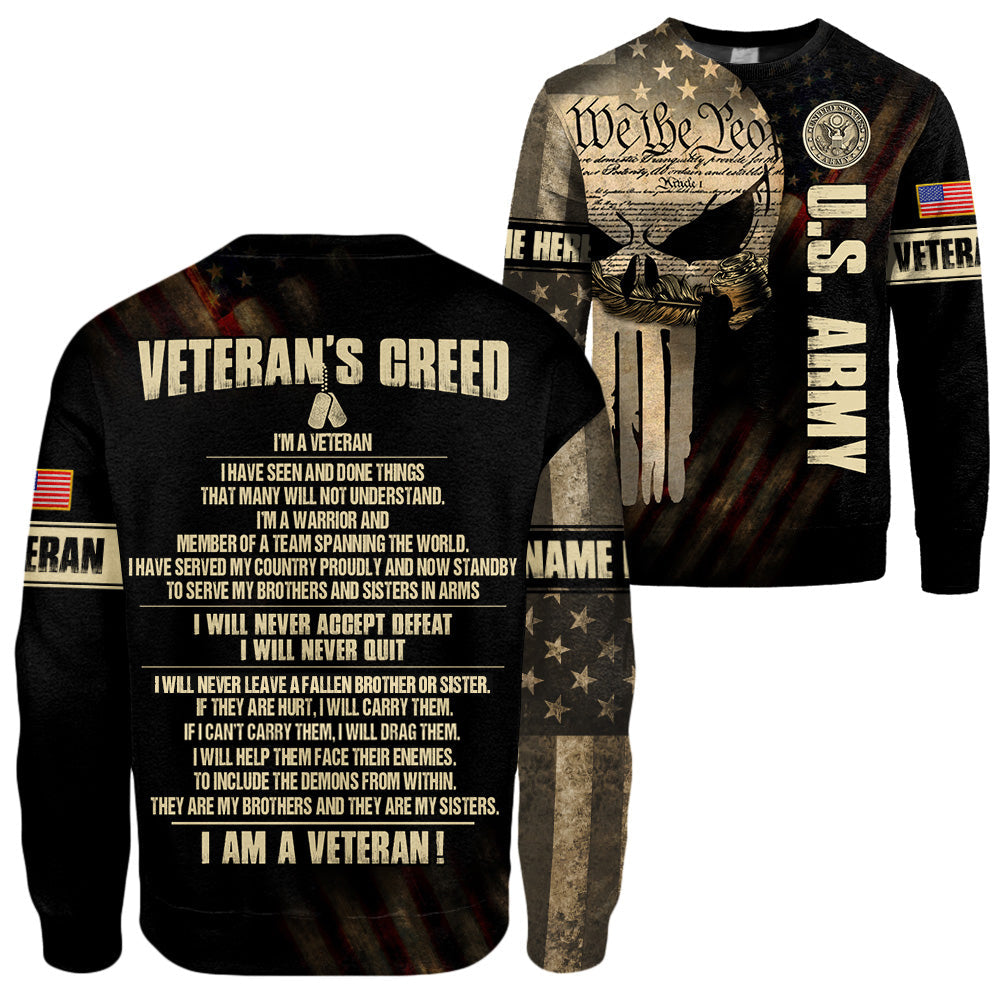 Veteran's Creed All Over Print Shirt For Veteran H2511