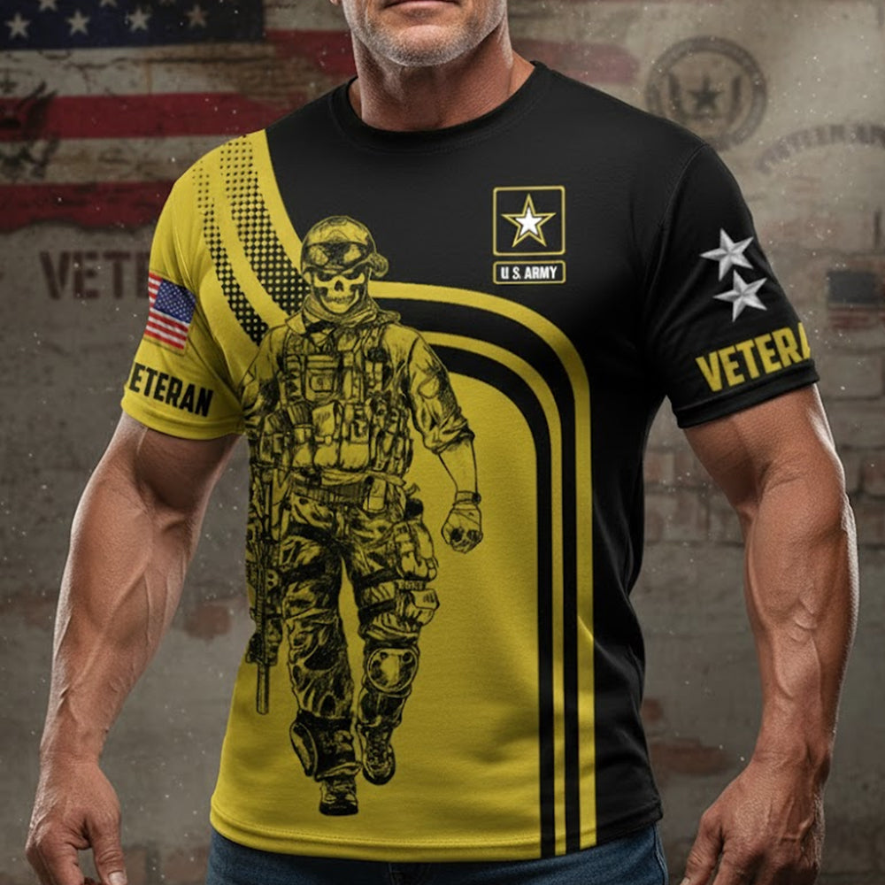US Veteran Shirt Custom All Branches Personalized All Over Print Shirt For Veteran H2511