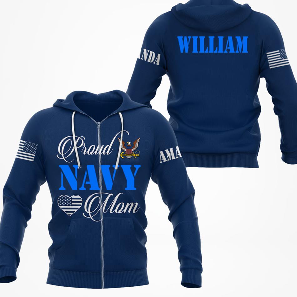 Proud Army Mom Personalized All Over Print Shirt For Military Mom Dad Family Member H2511