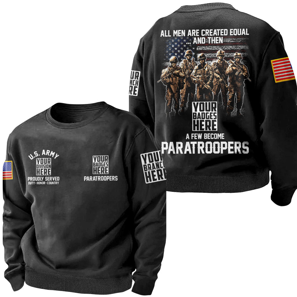 All Men Are Created Equal And Then A Few Become Brothers Personalized All Over Print Shirt For Veteran H2511