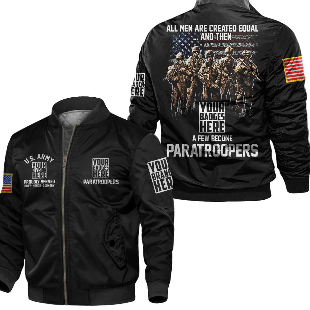 All Men Are Created Equal And Then A Few Become Brothers Personalized All Over Print Shirt For Veteran H2511
