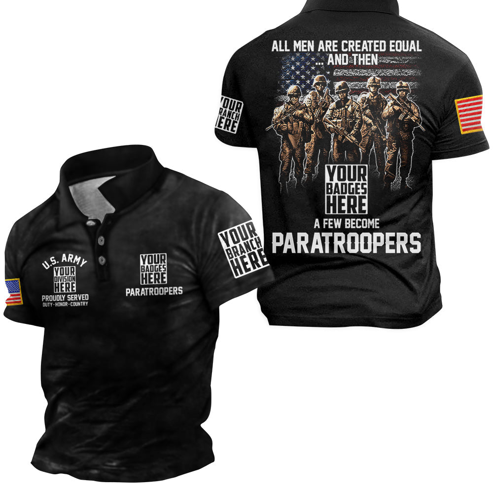 All Men Are Created Equal And Then A Few Become Brothers Personalized All Over Print Shirt For Veteran H2511