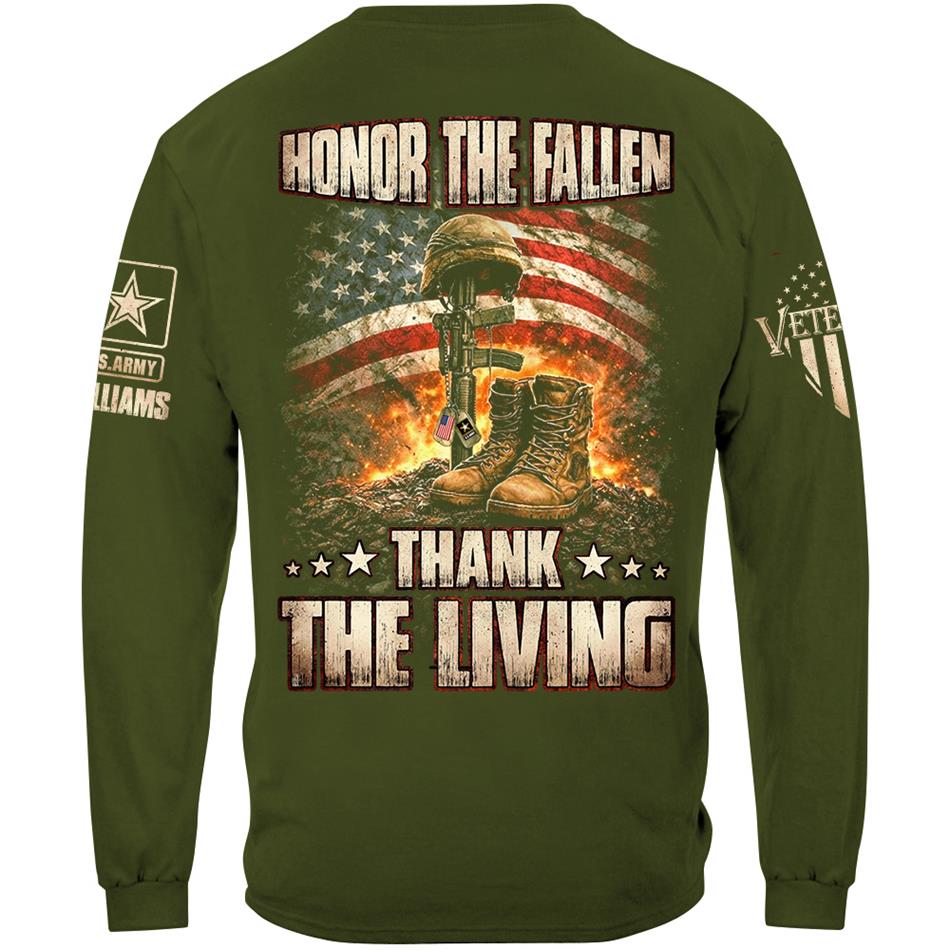 Honor The Fallen Thank The Living Custom Shirt For US Veteran H2511 Trna