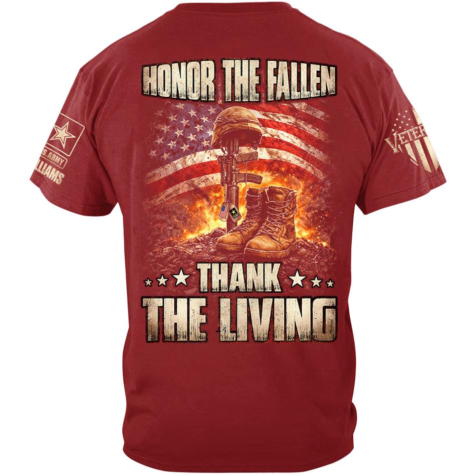 Honor The Fallen Thank The Living Custom Shirt For US Veteran H2511 Trna
