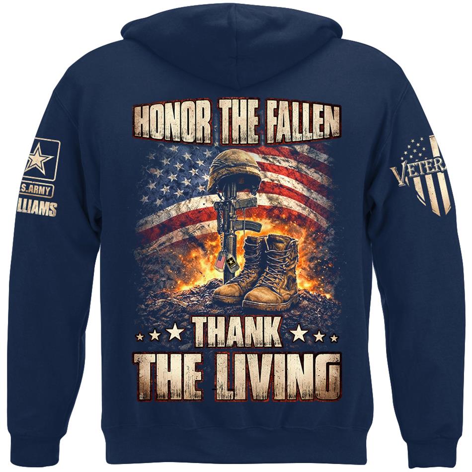 Honor The Fallen Thank The Living Custom Shirt For US Veteran H2511 Trna