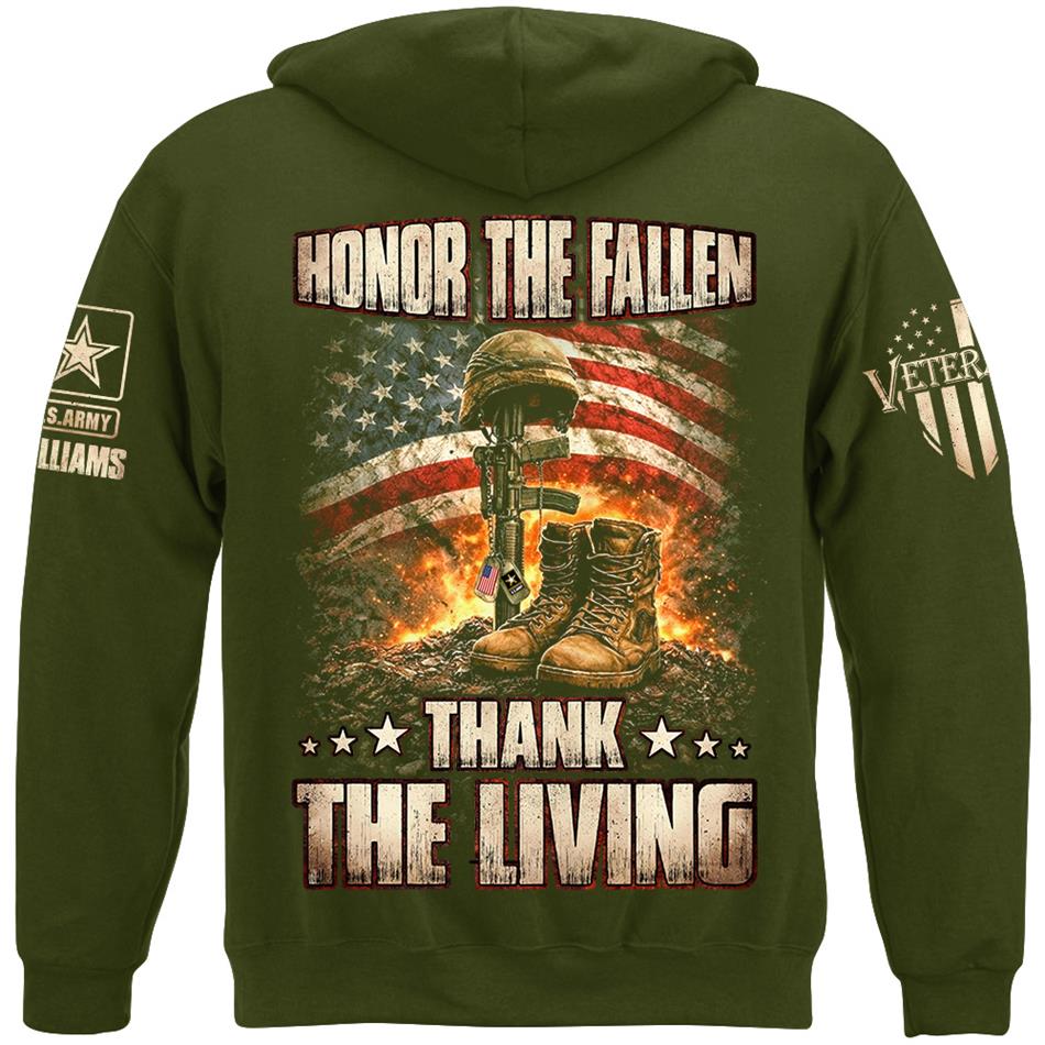 Honor The Fallen Thank The Living Custom Shirt For US Veteran H2511 Trna