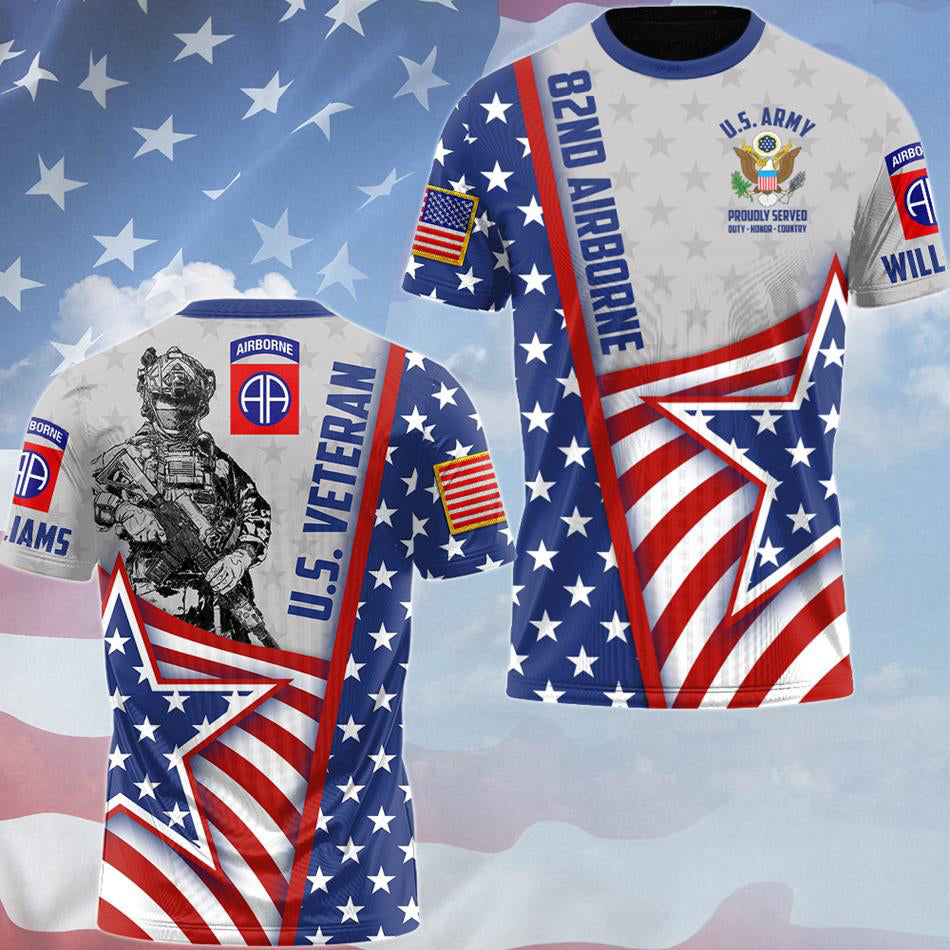 All Gave Some Some Gave All Camouflage Custom Division All Over Print Shirt For Veteran Soldier H2511