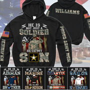 He Is Not Just A Soldier He Is My Son  Custom All Over Print Shirt Hoodie Gift For Proud Mom Dad Family Members H2511