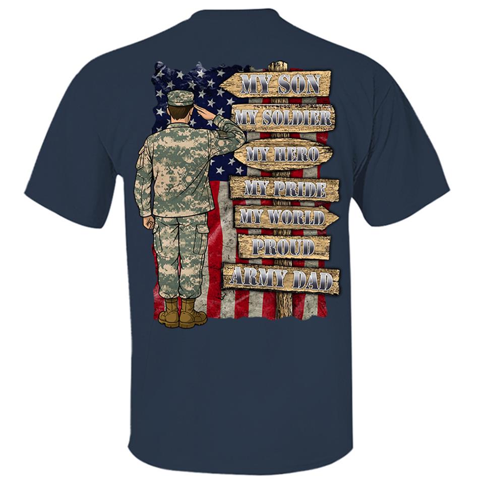 My Son My Soldier My Hero My Pride My World Custom Shirt For US Army Mom Dad Wife... All Other Family Members Shirt H2511 Trna